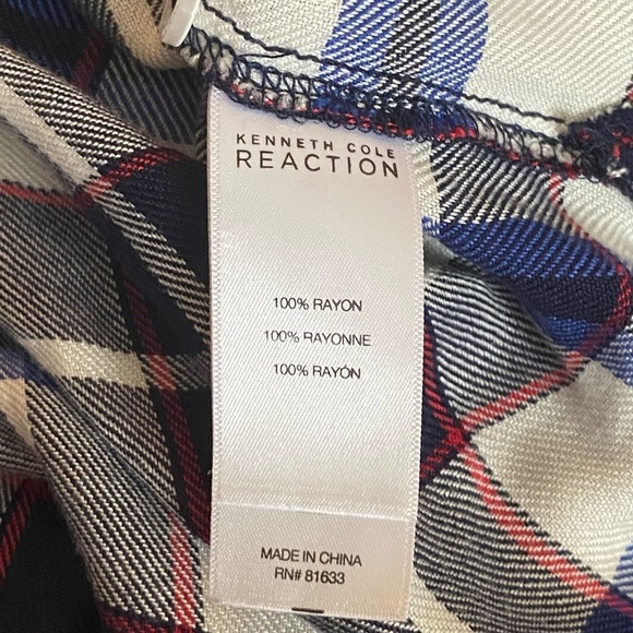 Kenneth Cole Reaction Plaid Shirt - Picture 4 of 5